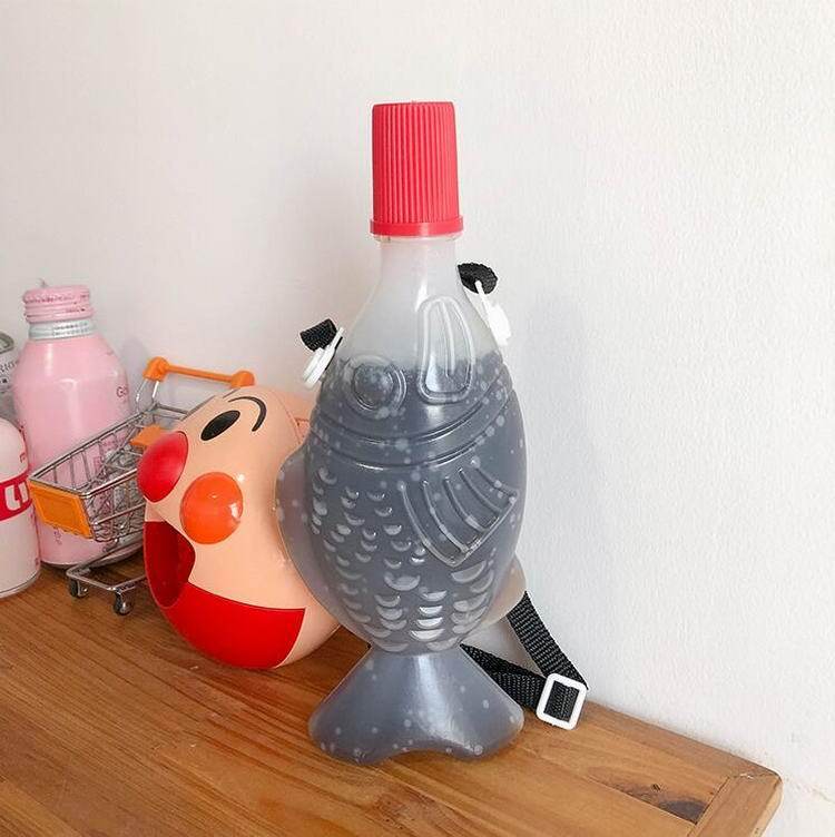 Soy Sauce Fish Shaped Water Bottle 2 913f68a1 2b9a 4b18 9773 217186befa0d - ITA BACKPACK