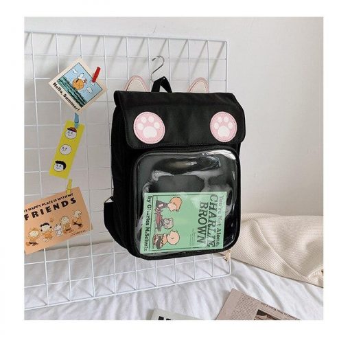 2020 Women Cute ITA Bag Wih Cat Bagging Backpacks Paws School backpack for teenager girls transparent 7b2e8711 1267 43ac a158 b487a25db610 - ITA BACKPACK