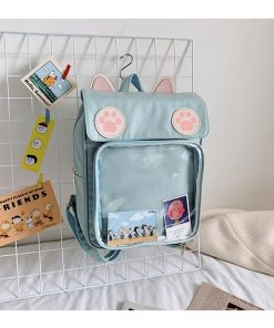 2020 Women Cute ITA Bag Wih Cat Bagging Backpacks Paws School backpack for teenager girls transparent d67c1ccd 81d7 453f afe8 59a9809a7f65 - ITA BACKPACK
