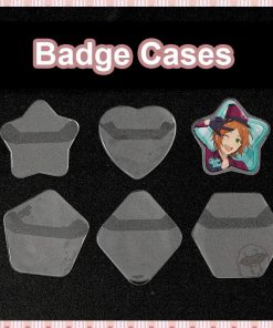 Heart-shaped Multi-sided Badge Cases IB0112 Heart shape Official ITA BAG Merch