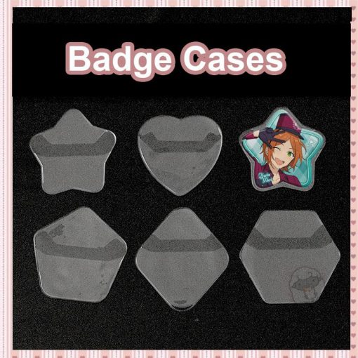 Heart-shaped Multi-sided Badge Cases IB0112 Heart shape Official ITA BAG Merch