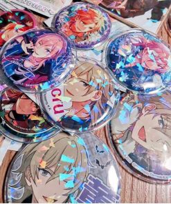Badge Protective Cover Itabag Set of 58mm 75mm IB0112 star 58mm / 5 pieces Official ITA BAG Merch