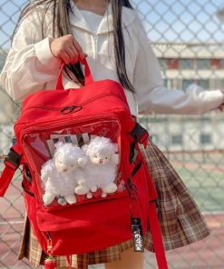 New Kawaii Lolita Bag Ita Bag Clear Backpack for Teenage Girls schoolbag Ladies Transparent Backpack bag 946ce243 5f18 4869 9e0c 5fe61fb00879 - ITA BACKPACK