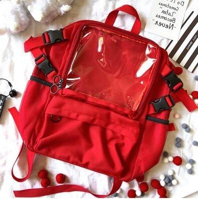 New Kawaii Lolita Bag Ita Bag Clear Backpack for Teenage Girls schoolbag Ladies Transparent Backpack bag d1fc1ba6 4585 46fe 9d13 f3bbb3e71974 - ITA BACKPACK