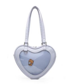 Heart Shaped Ita Bag IB0112 White / Small Official ITA BAG Merch