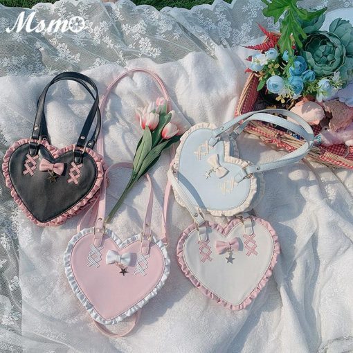 Lovely Lace Love Bag Messenger Bag IB0112 Pink Official ITA BAG Merch
